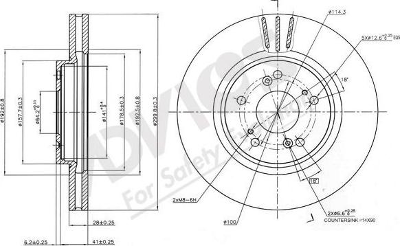 Advics C6F181B - Тормозной диск autospares.lv