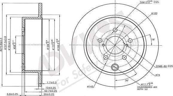 Advics F6R210B - Тормозной диск autospares.lv