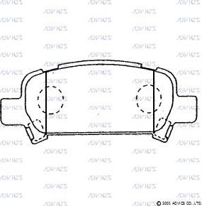 MK Kashiyama D7069H - Тормозные колодки, дисковые, комплект autospares.lv