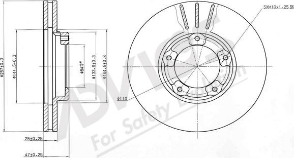 ADVICS-SEA A6F403 - Тормозной диск autospares.lv