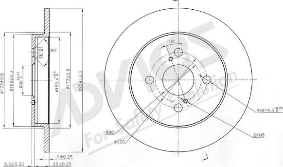 ADVICS-SEA A6R244 - Тормозной диск autospares.lv