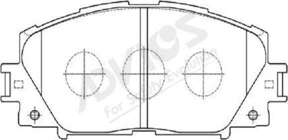 ADVICS-SEA A1N192Y - Тормозные колодки, дисковые, комплект autospares.lv