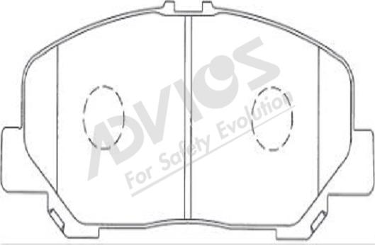 ADVICS-SEA A1N139 - Тормозные колодки, дисковые, комплект autospares.lv