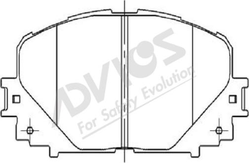 ADVICS-SEA A1N123 - Тормозные колодки, дисковые, комплект autospares.lv