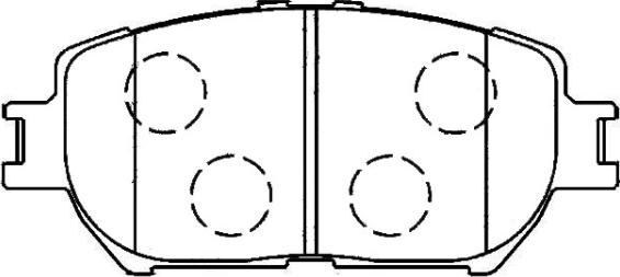 ADVICS-SEA A1N174 - Тормозные колодки, дисковые, комплект autospares.lv