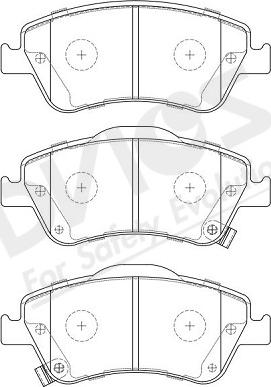 ADVICS-SEA A1N252Y - Тормозные колодки, дисковые, комплект autospares.lv