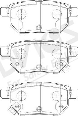 ADVICS-SEA A2N196Y - Тормозные колодки, дисковые, комплект autospares.lv