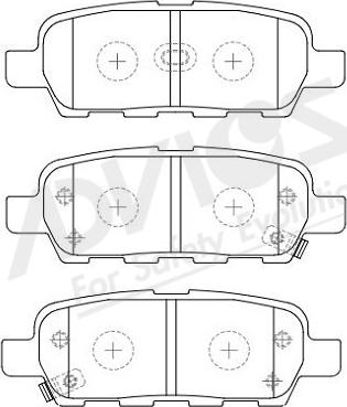 WXQP 42862 - Тормозные колодки, дисковые, комплект autospares.lv