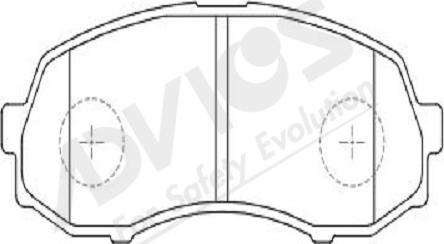 ADVICS-SEA D1N042Y - Тормозные колодки, дисковые, комплект autospares.lv