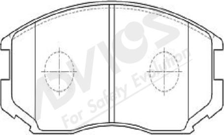 ADVICS-SEA D1N014Y - Тормозные колодки, дисковые, комплект autospares.lv