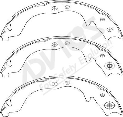 ADVICS-SEA D8N006Y - Комплект тормозов, ручник, парковка autospares.lv