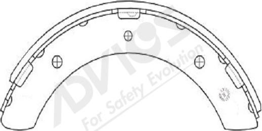 ADVICS-SEA D8N014Y - Комплект тормозных колодок, барабанные autospares.lv