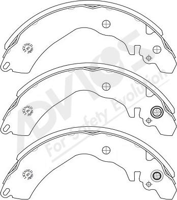 ADVICS-SEA D8N017Y - Комплект тормозных колодок, барабанные autospares.lv