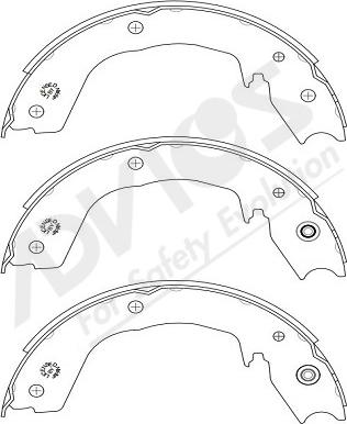 ADVICS-SEA D8N021Y - Комплект тормозов, ручник, парковка autospares.lv