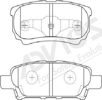 NK 1501223027 - Тормозные колодки, дисковые, комплект autospares.lv