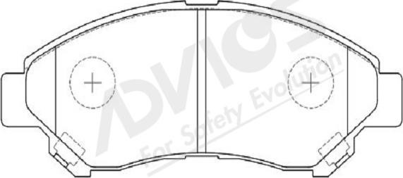 Kaishin D2282 - Тормозные колодки, дисковые, комплект autospares.lv