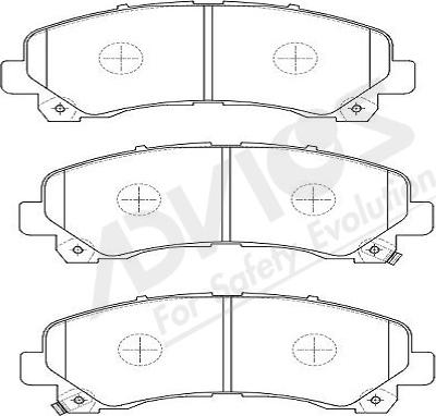 ADVICS-SEA J1N034Y - Тормозные колодки, дисковые, комплект autospares.lv