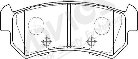 ADVICS-SEA L1N005Y - Тормозные колодки, дисковые, комплект autospares.lv