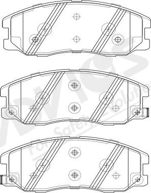 ADVICS-SEA L1N006Y - Тормозные колодки, дисковые, комплект autospares.lv