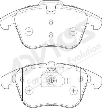 ADVICS-SEA L1N015Y - Тормозные колодки, дисковые, комплект autospares.lv