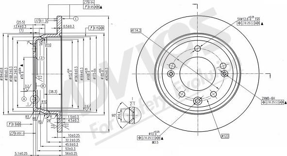 ADVICS-SEA R6R809 - Тормозной диск autospares.lv