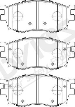 ADVICS-SEA R1N016Y - Тормозные колодки, дисковые, комплект autospares.lv