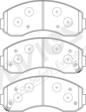 ADVICS-SEA R1N034Y - Тормозные колодки, дисковые, комплект autospares.lv