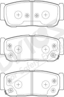 ADVICS-SEA R2N029Y - Тормозные колодки, дисковые, комплект autospares.lv