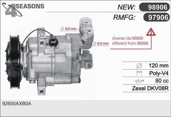 AHE 97906 - Компрессор кондиционера autospares.lv