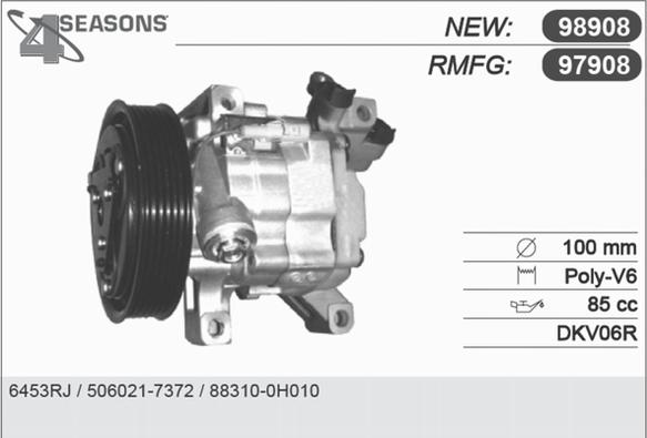 AHE 97908 - Компрессор кондиционера autospares.lv