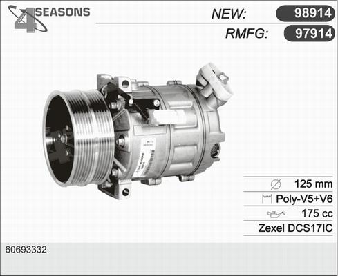 AHE 97914 - Компрессор кондиционера autospares.lv