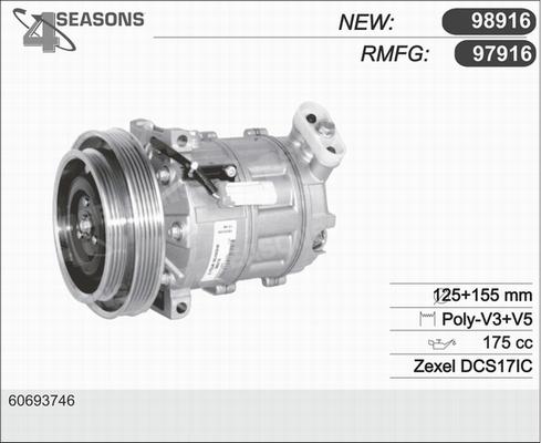 AHE 97916 - Компрессор кондиционера autospares.lv