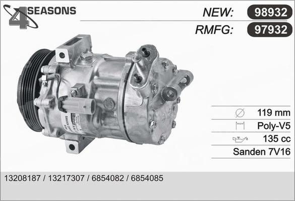 AHE 97932 - Компрессор кондиционера autospares.lv