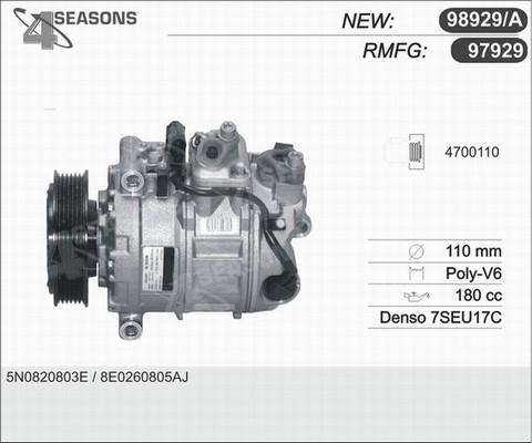 AHE 97929 - Компрессор кондиционера autospares.lv