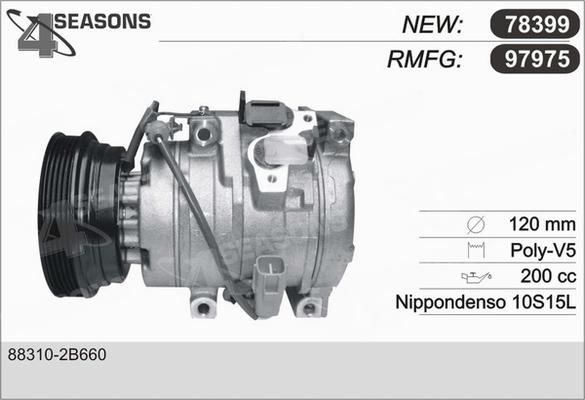 AHE 97975 - Компрессор кондиционера autospares.lv