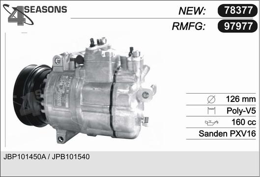 AHE 97977 - Компрессор кондиционера autospares.lv