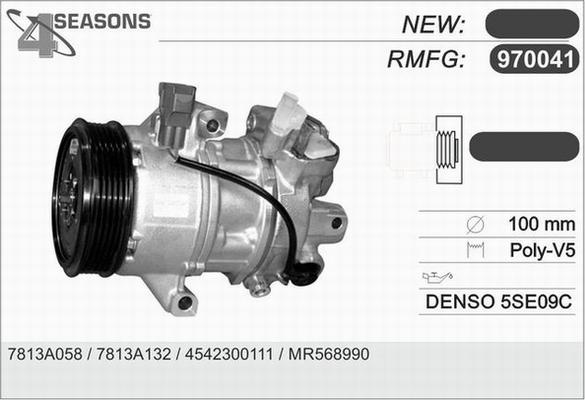 AHE 970041 - Компрессор кондиционера autospares.lv