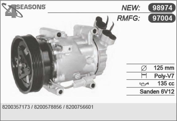 AHE 97004 - Компрессор кондиционера autospares.lv