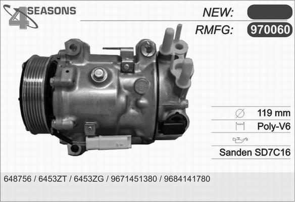 AHE 970060 - Компрессор кондиционера autospares.lv