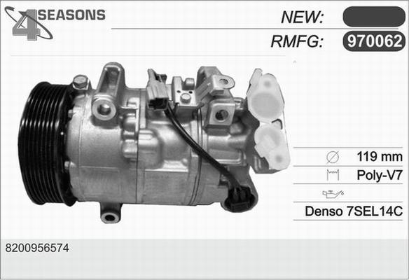 AHE 970062 - Компрессор кондиционера autospares.lv