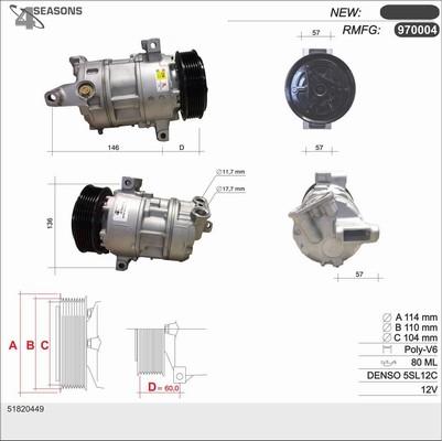 AHE 970004 - Компрессор кондиционера autospares.lv