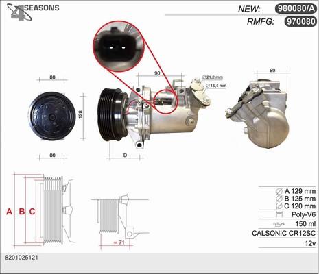 AHE 970080 - Компрессор кондиционера autospares.lv