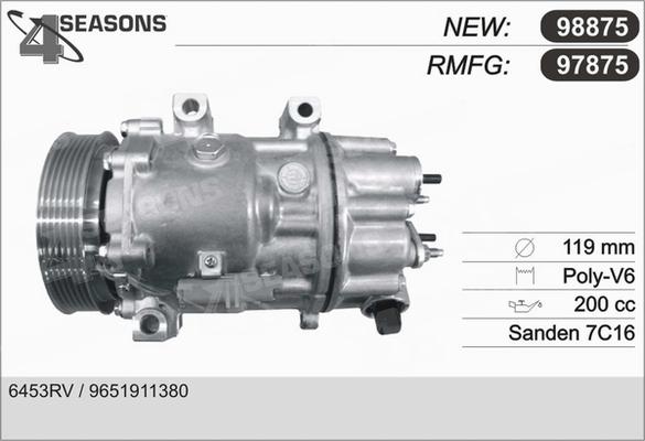 AHE 97875 - Компрессор кондиционера autospares.lv