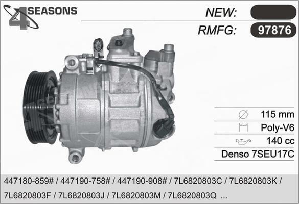 AHE 97876 - Компрессор кондиционера autospares.lv