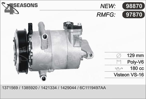 AHE 97870 - Компрессор кондиционера autospares.lv