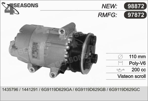 AHE 97872 - Компрессор кондиционера autospares.lv