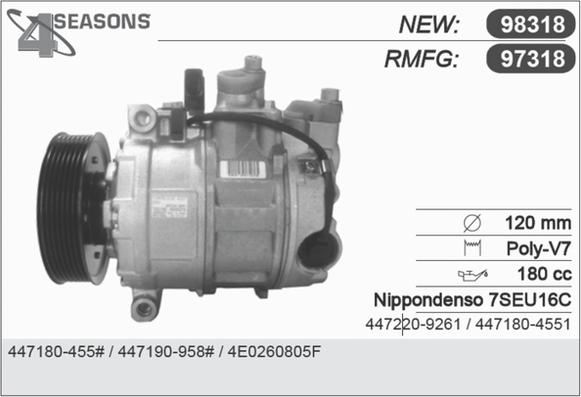 AHE 97318 - Компрессор кондиционера autospares.lv