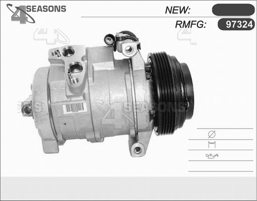 AHE 97324 - Компрессор кондиционера autospares.lv