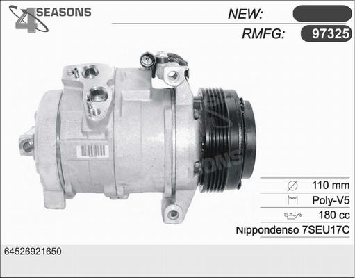 AHE 97325 - Компрессор кондиционера autospares.lv