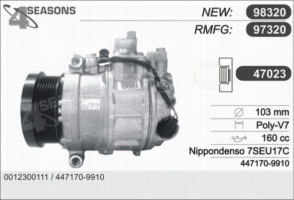 AHE 97320 - Компрессор кондиционера autospares.lv